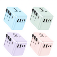 Adaptor Colokan Multi-Negara 2500W dengan Desain Kreatif, 3 Port Tipe-C & 2 Port USB-A, Penjualan Langsung Baru