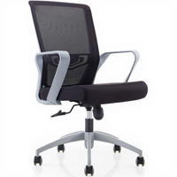 Chaise de bureau confortable et mobile avec accoudoirs, en mousse haute densité, série mobilier de bureau