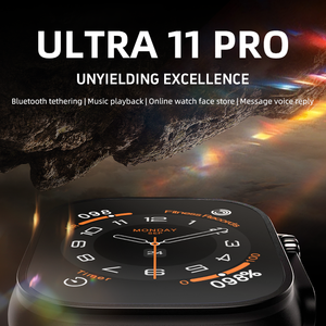 สมาร์ทวอทช์ EDS ULTRA 11 PRO หน้าจอ TFT 2.0 นิ้ว กันน้ำ IP67 รองรับการโทรผ่านบลูทูธ แชท GPT ตอบกลับข้อความด้วยเสียง วัดอัตราการเต้นของหัวใจ แบตเตอรี่ 550mAH - Product Image 5