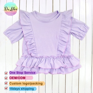 Số lượng lớn Bán Buôn Quần áo trẻ em mùa hè Quần Short Cotton mềm bé gái Ruffle Thiết kế quần áo - Product Image 4