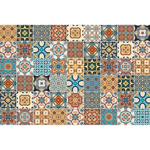 <span class=keywords><strong>Papier</strong></span> <span class=keywords><strong>peint</strong></span> 3d de <span class=keywords><strong>style</strong></span> marocain à motifs ethniques <span class=keywords><strong>Papier</strong></span> <span class=keywords><strong>peint</strong></span> à carreaux Chambre à coucher Chevet B & B Hôtel Revêtement mural décoratif - Product Image 5
