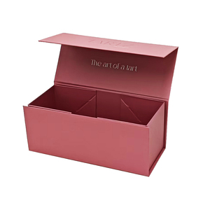 Caja de Regalo Magnética Plegable de Cartón de Lujo Personalizada al por Mayor con Grabado, Laminado Mate, Forro de Esponja y Materiales Reciclados - Product Image 1