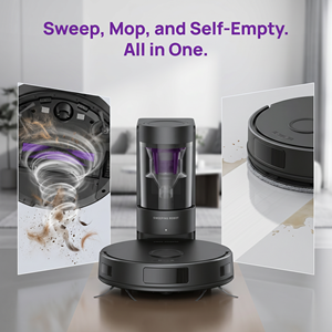 PR10-C800 Robot Vacuum Cleaner, 18000Pa Strong Suction, Gyroscope Navigation, Auto Empty Station - Product Image 2