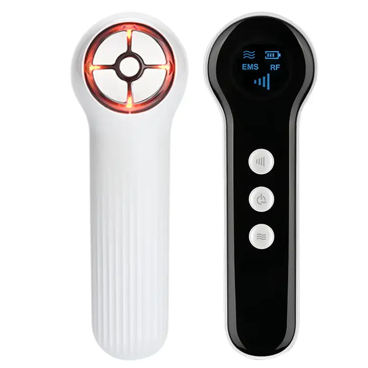 KIKI NEWGAIN-masajeador Facial RF EMS, dispositivo de belleza Facial reafirmante blanqueador con 6 luces