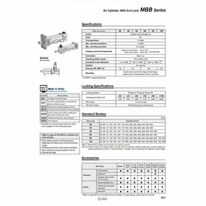 กระบอกลมนิวเมติก SMC MDBBB40-400-RN ชิ้นส่วนนิวเมติก - Product Image 1