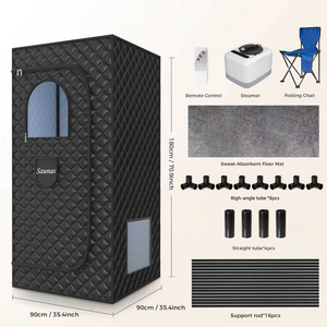 <span class=keywords><strong>Sauna</strong></span> Portátil para el Hogar, 3L, Baño de Vapor para Todo el Cuerpo, Adelgazante, SPA, Estructura de Acero Simple, Tipo de Refuerzo Recto, Saludable - Product Image 5