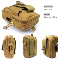 Sac banane tactique marron DPT en gros, kit de survie et équipement d'urgence multifonctionnel pour le camping et la randonnée, emballage inclus