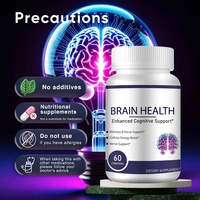 Capsules naturelles de magnésium avec supplément antioxydant d'extrait de Ginkgo Biloba pour la santé du cerveau et des émotions pour les adultes