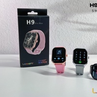 Montre connectée H9promax grand écran, écran tactile TFT en plastique magnétique, design unisexe, télécommande, appel BT, jeu, Android