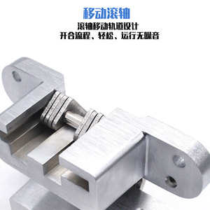 Bisagras Cruzadas Ajustables de 180 Grados de Acero Inoxidable con 4 Orificios para Puertas para Zurdos, Puertas Plegables y Mesas de Comedor - Product Image 5