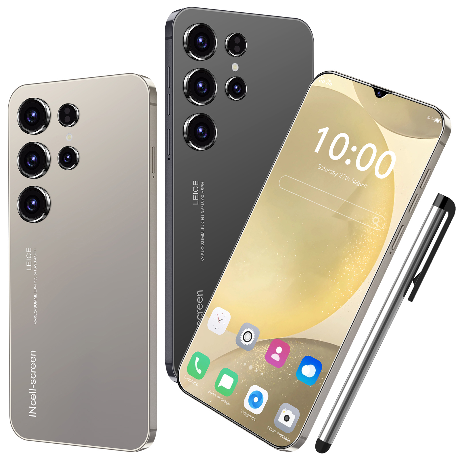 Интеллектуальный 4G/5G мобильный телефон S24 Ultra 16GB RAM + 1TB ROM разблокированный смартфон Android