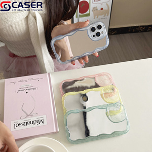 Funda para Teléfono Móvil con Líneas Cremosas de Alta Transparencia, Superficie de Espejo con Ondas Grandes y Orificio Preciso para la Cámara, para <span class=keywords><strong>iPhone</strong></span> 12-17 - Product Image 2