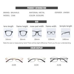 2166 זול מוכן סיטונאי מתכת כיכר משקפיים מסגרת מחזה - Product Image 2