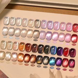 Vernis à ongles en gel UV magnétique blanc en céramique populaire, OEM avec votre logo, sans odeur, transparent, effet gelée, œil <span class=keywords><strong>de</strong></span> chat, 20 couleurs <span class=keywords><strong>de</strong></span> vernis à ongles en gel - Product Image 1