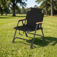 Chaise pliante Kermit pour l'extérieur, chaise de plage, de camping, de pique-nique, table portable, chaise en tissu Oxford, style glamping, chaise longue