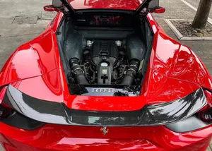 Per 2015-18 Ferrari 488 GTB baule posteriore in fibra di carbonio Spoiler ala stile pallina