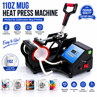 Machine de presse à chaud pour tasses de 11 oz, directement de l'usine, avec contrôleur numérique LED, machine d'impression par sublimation pour tasses en céramique personnalisées