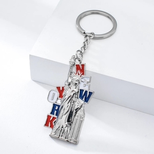 Vicney <span class=keywords><strong>New</strong></span> <span class=keywords><strong>York</strong></span> regali di viaggio souvenir portachiavi di alta qualità in lega di zinco statua della libertà portachiavi Bff portachiavi per portachiavi - Product Image 6