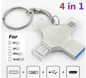4 trong 1type-c OTG <span class=keywords><strong>USB</strong></span> Flash <span class=keywords><strong>Drive</strong></span> 16G 32G 64G Bút ổ đĩa 128G <span class=keywords><strong>USB</strong></span> Stick 256G Memory Stick cá nhân món quà Mini <span class=keywords><strong>USB</strong></span> Flash <span class=keywords><strong>Drive</strong></span> - Product Image 4