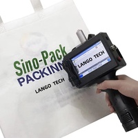 Impresora de Etiquetas de Inyección de Tinta Portátil Inteligente de 12,7 mm para Imprimir Fecha, Código QR Industrial, Número de Lote, Caja de Embalaje Exterior de Cartón