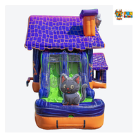 FUN BOUNCE Casa de Brinco Inflable de PVC para Exteriores, Comercial