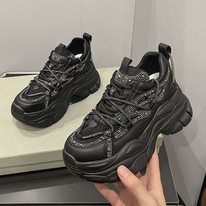 Chaussures décontractées à plateforme avec strass pour femme, modèle 2025, baskets tendance pour femme - Product Image 3