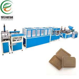 분해성 식품 상자 용기 제조용 자동 열성형기 - Product Image 1