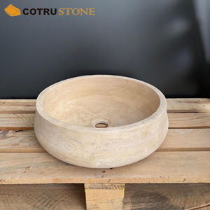 <span class=keywords><strong>Lavabo</strong></span> <span class=keywords><strong>de</strong></span> encimera redondo hecho a mano para <span class=keywords><strong>lavabo</strong></span> <span class=keywords><strong>de</strong></span> piedra natural travertino para decoración <span class=keywords><strong>de</strong></span> tocador <span class=keywords><strong>de</strong></span> baño - Product Image 6