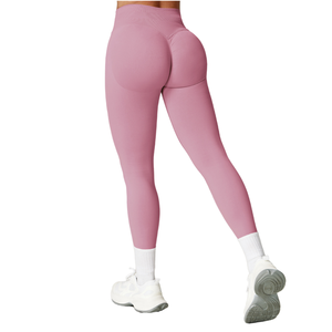 Custom Seamless Women's Fitness Active Wear Soft Quick-Dry Sports Workout Clothing premium quality gym tights Yoga Leggings Set - Product Image 1