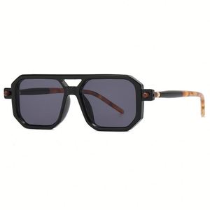 Lunettes de soleil rétro de luxe avec logo personnalisé, bloquant la lumière bleue, UV400, style aviateur carré pour hommes et femmes - Product Image 5