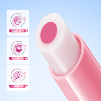 Baume à lèvres SADOER Peach Sandwich changeant de couleur 2,5g, rouge à lèvres hydratant réactif à la température, OEM Marque Privée Faible MOQ