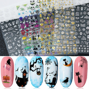Mode Noël Laser Ongles Autocollant Or Personnalisé Arbres <span class=keywords><strong>Art</strong></span> Ongles Accessoire Gel Wraps Conception Anime Renne 3d <span class=keywords><strong>Nail</strong></span> Sticker - Product Image 4