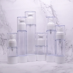 Wholesale 15ml 30ml 50ml 100ml Vacuum Amber Brown Cosmetic Skincare Plastic Lotion Cream Serum Pump Sprayer Bottle - Product Image 4