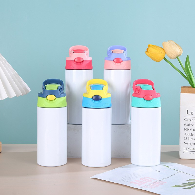 360 ml 12 oz Double Insulated Stainless Steel Kids Flip Top Tumbler  Straight Blank Child Sublimation Sippy Water Bottle| Alibaba.com