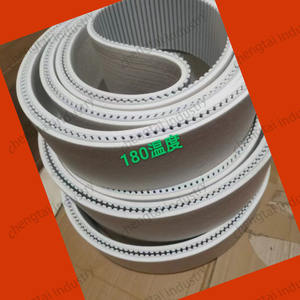 Sabuk Timing TPU PU antistatik, sabuk ekstrusi kain bulu halus lapis temperatur tinggi kustom Performa bagus - Product Image 4