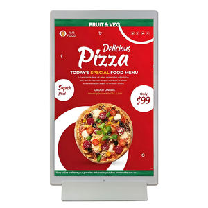 Écran LCD portrait en forme de L pour ordinateur de bureau, tablette Android 10,1 pouces, étiquette de prix numérique, moniteur publicitaire pour utilisation en restaurant, NFC en option - Product Image 1