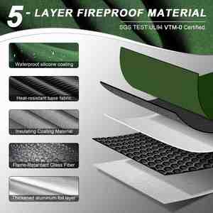 Estuche Organizador Resistente al Fuego y al Agua, de Gel de Sílice, para Laptop, Tablet, con Cierre para Pasaportes, Documentos y Dinero en Efectivo - Product Image 4