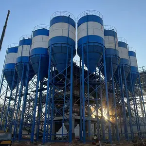 30 tonnes à 500 tonnes de poudre de chaux Silo séparé de stockage de poudre de silo de ciment | Silo de cendres volantes