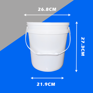 Seau en plastique portable anti-chute <span class=keywords><strong>de</strong></span> 5/10 litres, épaissi, <span class=keywords><strong>de</strong></span> qualité alimentaire, avec couvercle, pour le stockage <span class=keywords><strong>de</strong></span> <span class=keywords><strong>peinture</strong></span> et <span class=keywords><strong>de</strong></span> produits chimiques, en forme <span class=keywords><strong>de</strong></span> cylindre - Product Image 3