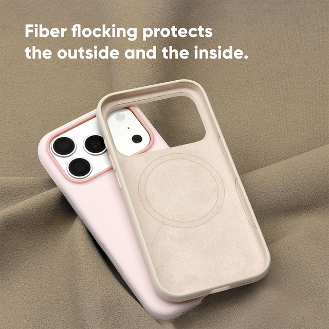 Magnetic Silicone Phone case Pure Color Anti-Fingerprint Mobile Phone Cover Slim and Lightweight Custom logo for iphone 1517 Pro