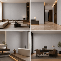 Panneau mural 3D SPC de luxe avec revêtement résistant aux rayures, texture naturelle, finition marbre, couche anti-usure avec protection UV pour hôtel