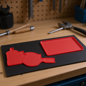 519 M 942PC3V <b>Tool</b> Storage Organizer Red Silicone Mat Set - Product Image 3