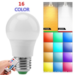 Bombilla LED G45 RGBW con Control Remoto 5W E26/E27 - Regulable 2700K-6000K 40000H <span class=keywords><strong>Vida</strong></span> Útil PCB <span class=keywords><strong>de</strong></span> Aluminio para Decoración <span class=keywords><strong>de</strong></span> Dormitorios y Hogar - Product Image 3