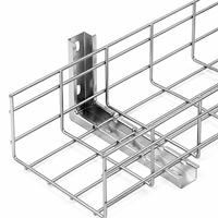 LINSHENG Aluminium Cable Tray 200x100x1.2mm Berlubang Ringan untuk Pengaturan Kabel di Atas Kepala di Pusat Data