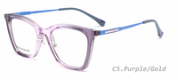 Montures optiques TR super légères transparentes pour la vente en gros, lunettes légères unisexe avec branches en titane