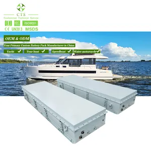 CTS paket baterai Lithium laut, 400V 80kWh dengan BMS untuk perahu listrik Yacht