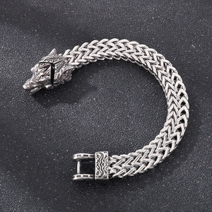 KALEN 220mm Herren Punk Edelstahl Schlange/Adler/Wolf Kopf verschluss Links Armband - Product Image 3
