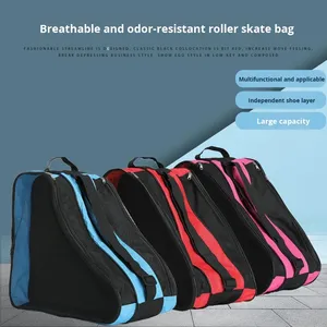 <span class=keywords><strong>Patines</strong></span> de hielo <span class=keywords><strong>para</strong></span> niños y adultos, <span class=keywords><strong>bolsa</strong></span> de almacenamiento de hombro engrosada de tres capas con estampado floral, juego completo, modelo F7P44sFX - Product Image 2