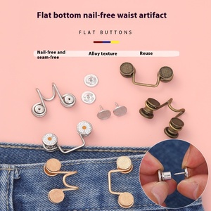 2025 Phong Cách Mới Quần Eo Thắt Chặt Có Thể Điều Chỉnh <span class=keywords><strong>Jeans</strong></span> Nút Pin Thiết Kế Khác Nhau Jean Nút Cho Quần Jean - Product Image 3