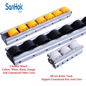 Rail à rouleaux en aluminium avec rouleaux à bride pour système de convoyage - Product Image 5
